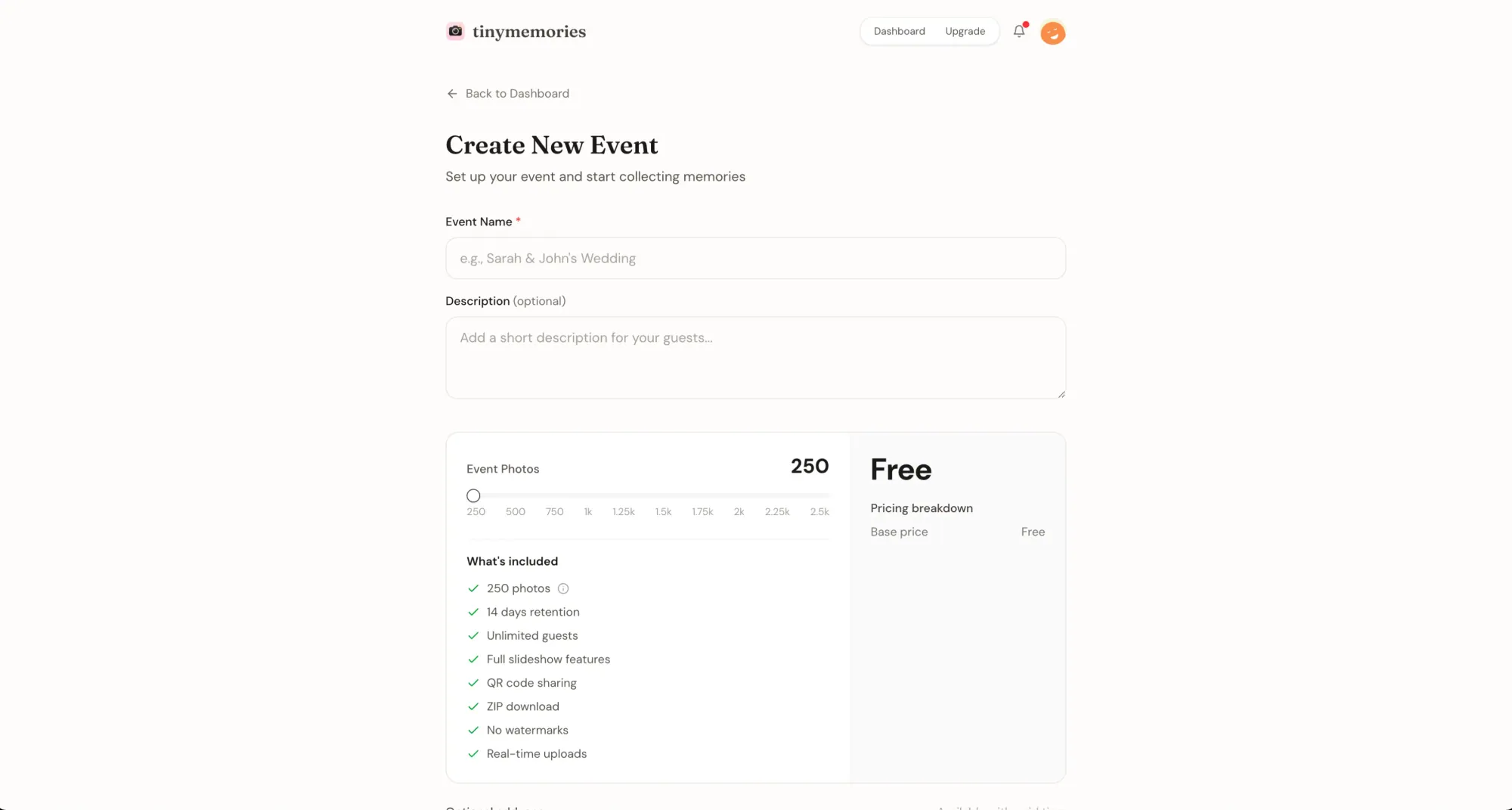 Event features #1